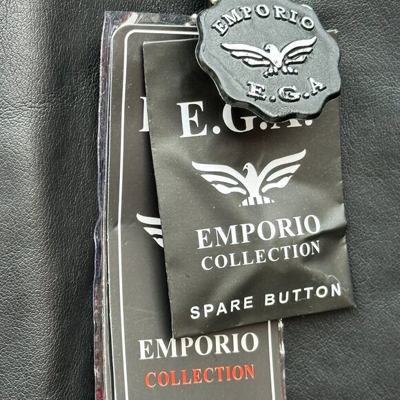 ** HOST PICK "" E.G.O. EMPORIO COLLECTION MENS FAUX LEATHER 3/4 LENGTH NWT - Picture 4 of 15